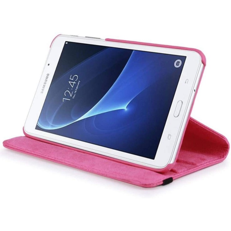 360 Degree Rotate Flip Cover for Galaxy TAB JMax 7.0" inch T285/T280 (Pink)