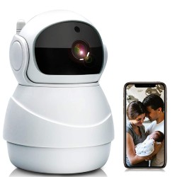 Jimwey Baby Monitor, WiFi IP Camera 1080P Wireless Security Camera