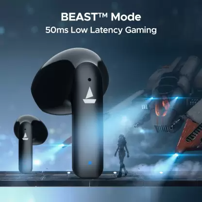 boAt Airdopes 118 WROGN Edition 50 HRS Playback ENx Tech and Beast mode Opal Black True Wireless boAt Airdopes 118 WROGN Edition 50 HRS Playback ENx Tech and Beast mode Opal Black True Wireless