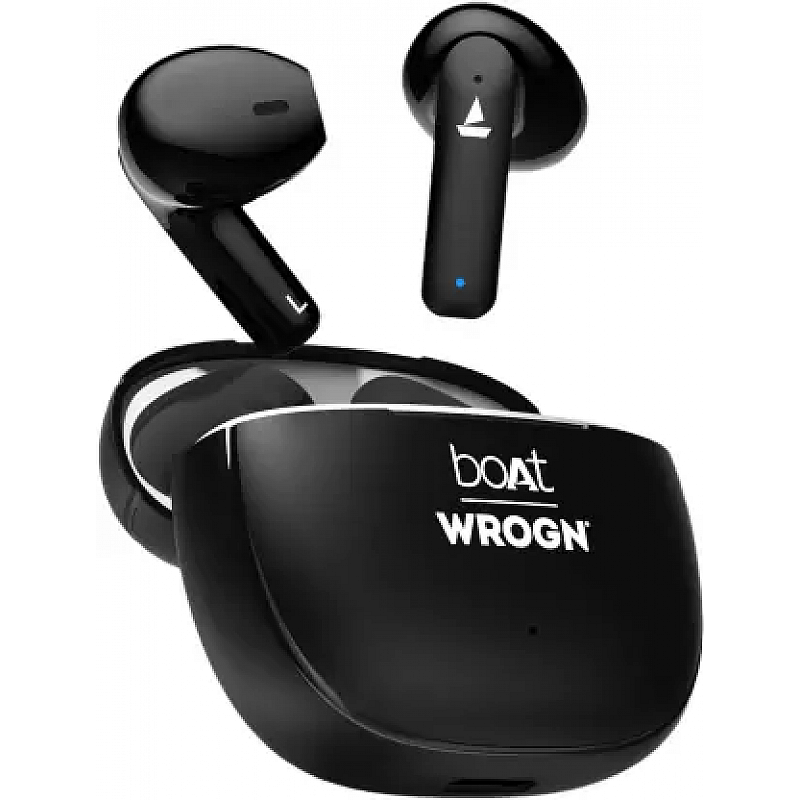 boAt Airdopes 118 WROGN Edition 50 HRS Playback ENx Tech and Beast mode Opal Black True Wireless