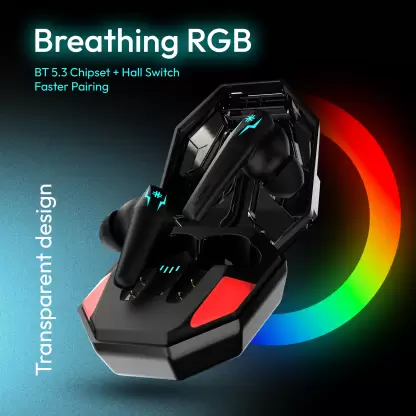 Number Super Buds Pro GT99 4 Mic 50Hr Battery Bluetooth Gaming Headset Glass Black, True Wireless Number Super Buds Pro GT99 4 Mic 50Hr Battery Bluetooth Gaming Headset Glass Black, True Wireless