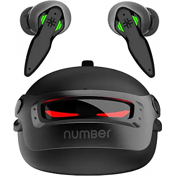 Number Super Buds Pro GT9 Helmet MEMS 48 Hrs Battery Bluetooth Gaming Headset Commando Black