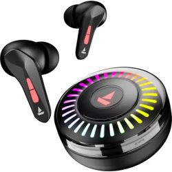 boAt Immortal 201 TWS Earbuds 40 hrs Playtime,40 BEAST Mode, RGB LED Bluetooth Headset Black Sabre