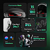 Number Super Buds Pro GT9 Helmet MEMS 48 Hrs Battery Bluetooth Gaming Headset Commando Black