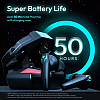 Number Super Buds Pro GT99 4 Mic 50Hr Battery Bluetooth Gaming Headset  Glass Black, True Wireless