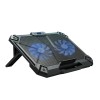 Cosmic Byte Comet Laptop Cooling Pad, Dual 120 mm Fans, LED Lights, Fan Speed Adjustment, USB Ports, Support Upto 17 Laptops (Blue)