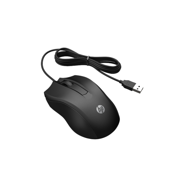 HP Wired Optical Mouse 6VY96AA Wired Ambidextrous Optical Mouse (USB 3.0, Black) HP 100 HP Wired Optical Mouse 6VY96AA Wired Ambidextrous Optical Mouse (USB 3.0, Black) HP 100