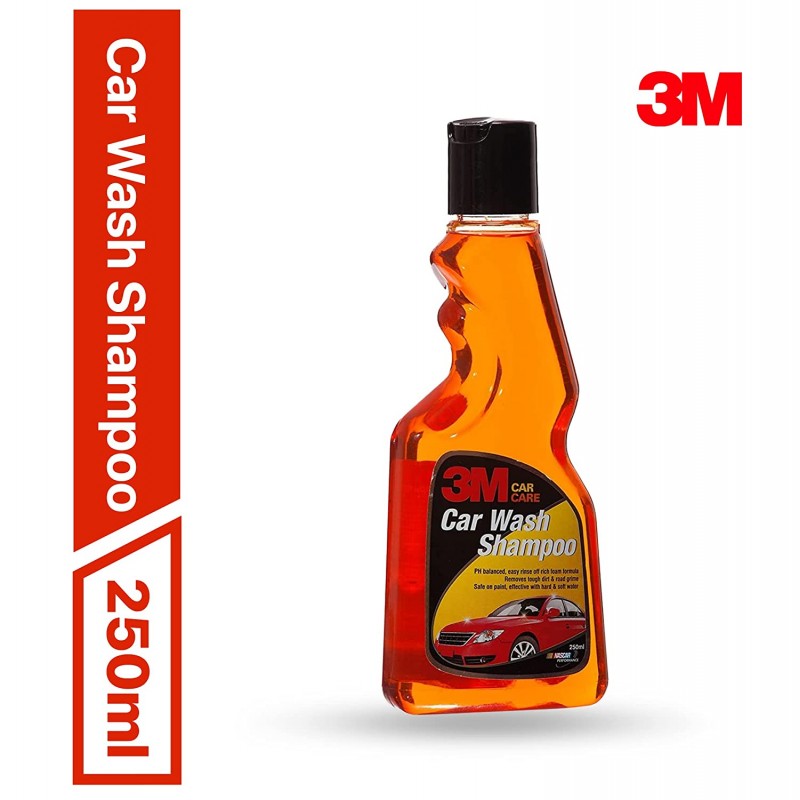 3M Car Wash Shampoo, 250ml | High Foam Car Cleaning | Remove tough dirt | Safe on paint