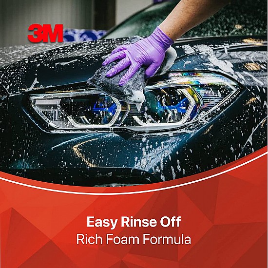 3M Car Wash Shampoo, 250ml | High Foam Car Cleaning | Remove tough dirt | Safe on paint