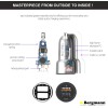 Bergmann 27 W Qualcomm 3.0 Turbo Car Charger (Black, Silver, With USB Cable)