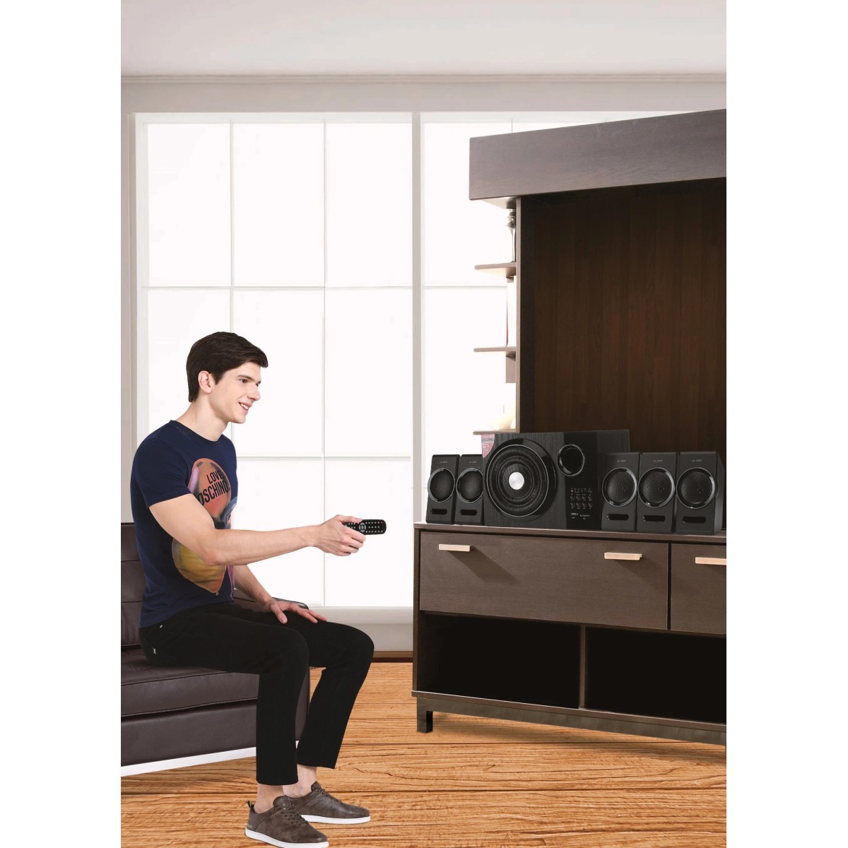 F&D 3000X 5.1 Channel Multimedia Speakers (Black)