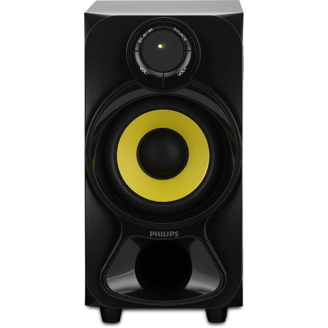 Philips Audios Heart Beat SPA-3800B 5.1 Channel Home Theater System (Black/Yellow)