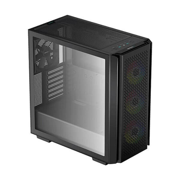 Deepcool CG560 Mini Tower Cabinet with USB 2.0 and USB 3.0 Ports Compatible with Computer (Black)