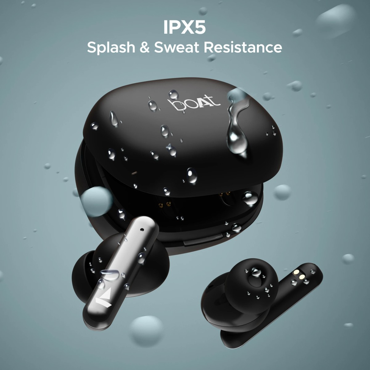 boAt Airdopes Bliss ANC TWS Earbuds 42 HRS Playback, BEAST Mode Royal Black