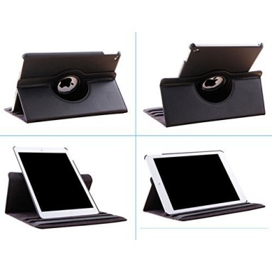 for iPad Air 2 Model. A1566, A1567 Case. MOCA 360°Degree Rotating PU Leather Smart Magnetic Stand Flip Case Cover for Apple iPad Air 2 / iPad 6 Flip Cover case (Black) for iPad Air 2 Model. A1566, A1567 Case. MOCA 360°Degree Rotating PU Leather Smart Magnetic Stand Flip Case Cover for Apple iPad Air 2 / iPad 6 Flip Cover case (Black)