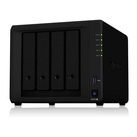 Synology DiskStation DS920+ Network Attached Storage Drive (Black)