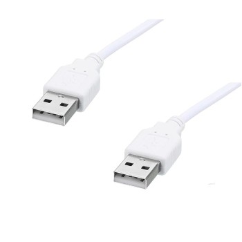 Usb 2.0 Type A Male To Usb A Male Cable For Computer And Laptop, Etc, (White)