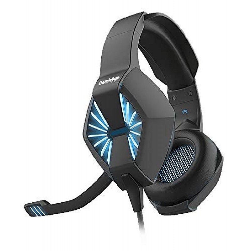 Cosmic Byte Spider Gaming Headphone with Microphone & LED for PC,PS4,Xbox,Mobiles,Tablets (Blue)