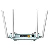 D-Link R15 AX1500 Eagle PRO AI Dual-Band Smart Router, Wi-Fi 6, 4 Gigabit Ports, 4 External Antennae, Voice Control, Parental Control