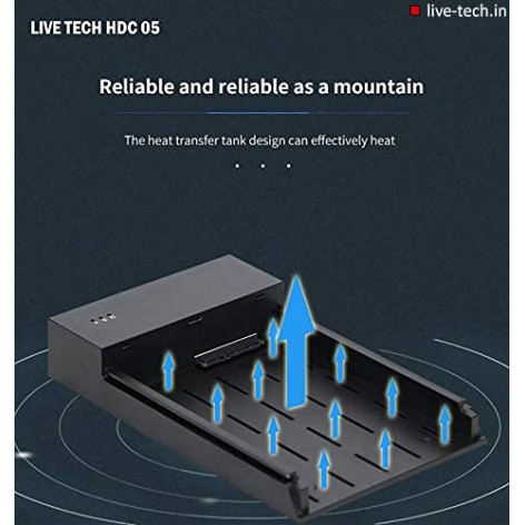 Live Tech 3.5/2.5 Inch SATA to USB 2.0 External Hard Drive Case for Laptop/Desktop/SSD HD (Hard Disk Not Included) (HDC05 USB 2.0)