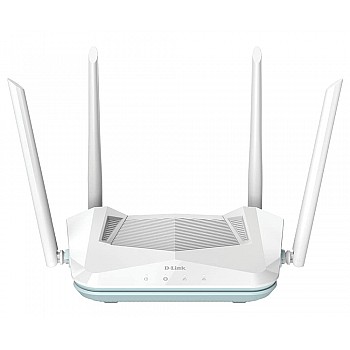 D-Link R15 AX1500 Eagle PRO AI Dual-Band Smart Router, Wi-Fi 6, 4 Gigabit Ports, 4 External Antennae, Voice Control, Parental Control