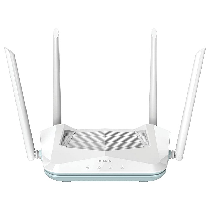 D-Link R15 AX1500 Eagle PRO AI Dual-Band Smart Router, Wi-Fi 6, 4 Gigabit Ports, 4 External Antennae, Voice Control, Parental Control