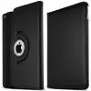 for iPad Air 2 Model. A1566, A1567 Case. MOCA 360°Degree Rotating PU Leather Smart Magnetic Stand Flip Case Cover for Apple iPad Air 2 / iPad 6 Flip Cover case (Black)