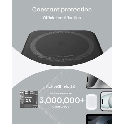 Anker MagGo Power Bank, Qi2 Certified 15W Ultra-Fast MagSafe-Compatible Portable Charger, 10,000mAh Battery Pack Anker MagGo Power Bank, Qi2 Certified 15W Ultra-Fast MagSafe-Compatible Portable Charger, 10,000mAh Battery Pack