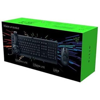 Razer Power Up Bundle Wired Keyboard And Mouse Set, Black