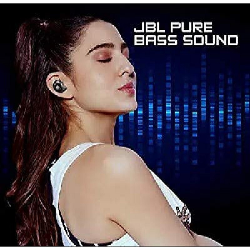 JBL C100TWS by Harman Truly Wireless Bluetooth in Ear Headphone with Mic (Black)