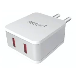 Pebble Smart USB Charger with 2.4A Fast Charge and 2 Output