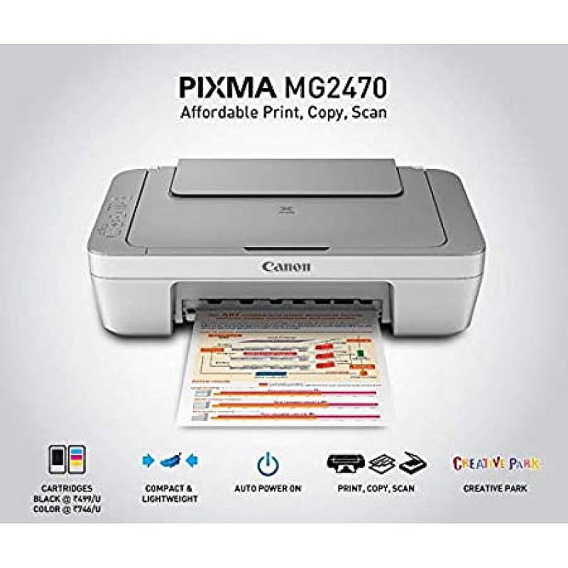 Canon PIXMA MG2470 All-in-One Inkjet Printer