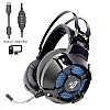 Redgear Cosmo 7.1 USB Wired Gaming Headphones with RGB LED Effect Black