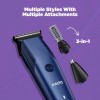 Misfit Groom 100 Trimmer 120 min Runtime 5 Length Settings (Blue)