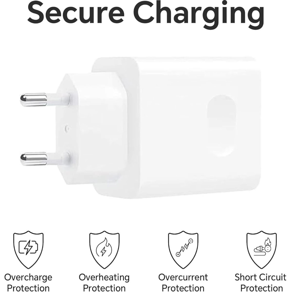 Honor 100 W Quick Charge 5 A Wall Charger for Mobile with Detachable Cable (White)