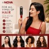 Manya Impex Nova Professional Hair Straightener Temperature Control NHS 870 (Black/Red)