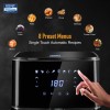(Refurbished) KENT Ultra Digital Air Fryer 4.5L Bake, Grill & Roast Up to 80% Less Oil Usage 8 Preset MenuRapid Heat