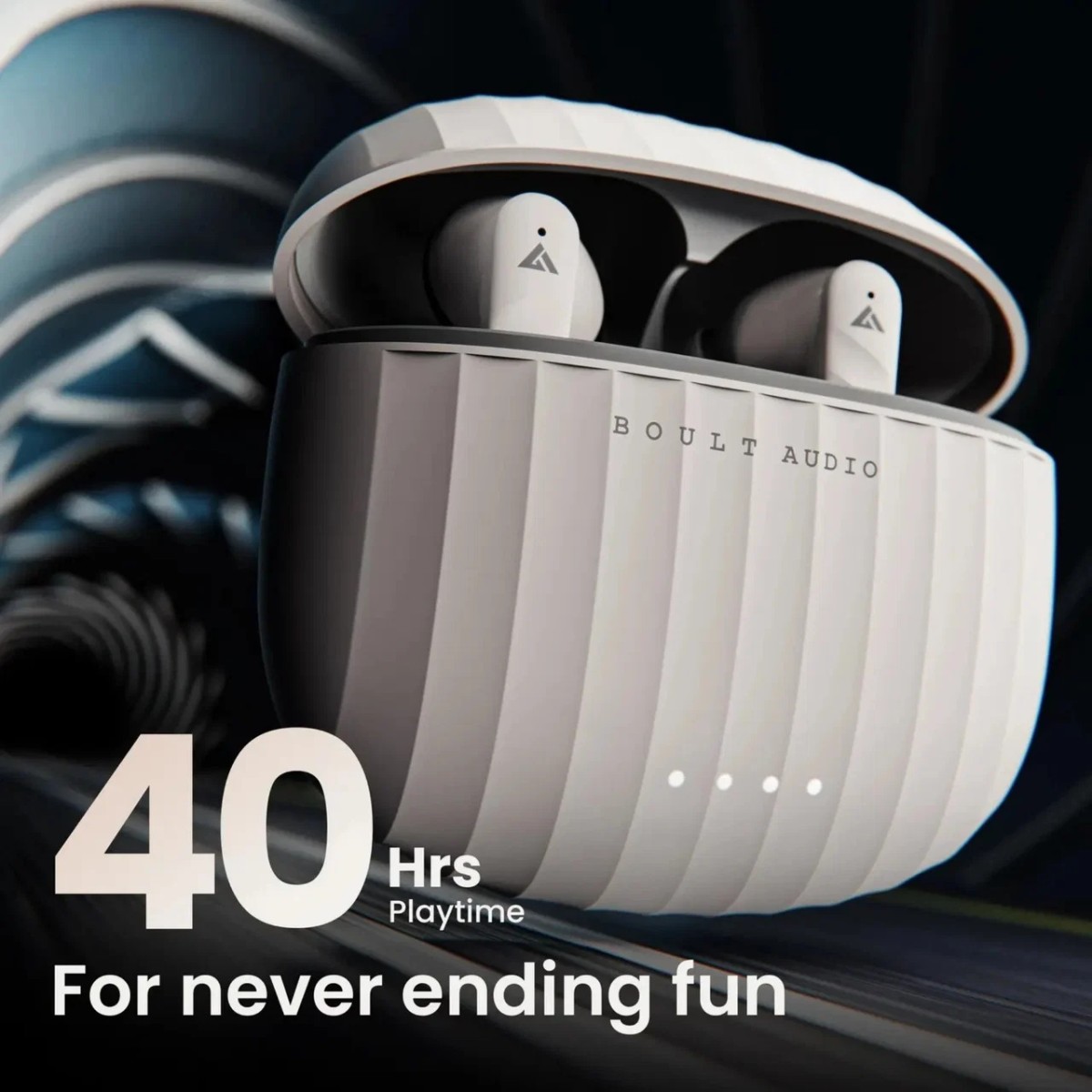 Boult X45 with Quad Mic ENC, 40H Playtime, 45ms (Black, True Wireless)