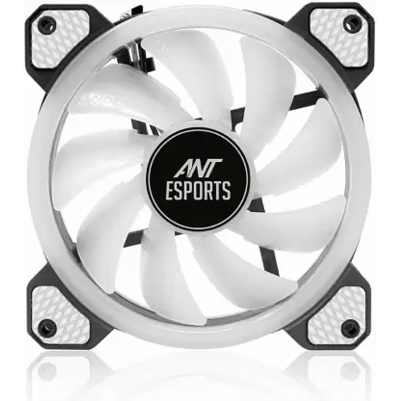 Ant Esports Superflow SF120 KIT 3 IN 1 ARGB Three Dual-Sided ARGB ring light PWM Case Fan Kit - Black