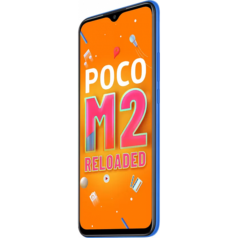 POCO M2 Reloaded (Mostly Blue, 64 GB) (4 GB RAM) Refurbished 