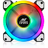 Ant Esports Superflow SF120 KIT 3 IN 1 ARGB Three Dual-Sided ARGB ring light PWM Case Fan Kit - Black