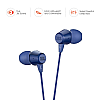 JBL C50HI, Wired in Ear Headphones with Mic Lightweight And Comfortable Fit Blue