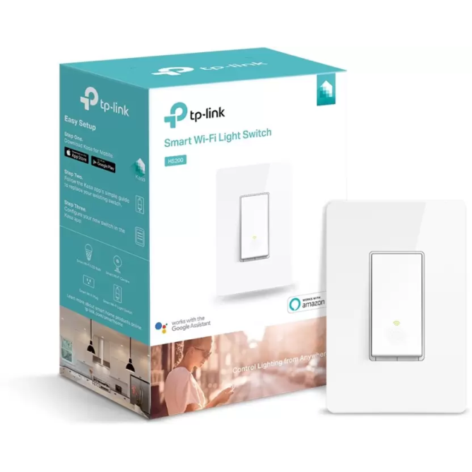TP-Link HS200 Smart Wi-Fi Light Switch (White) TP-Link HS200 Smart Wi-Fi Light Switch (White)
