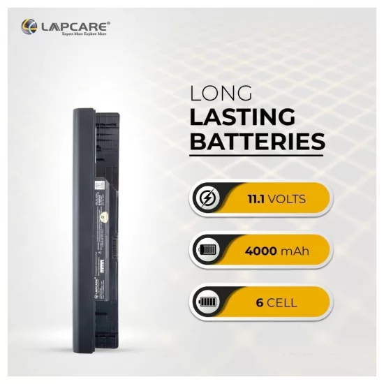 Lapcare LDOBT6C2043 4000mAh 6-Cell Laptop Battery, Black