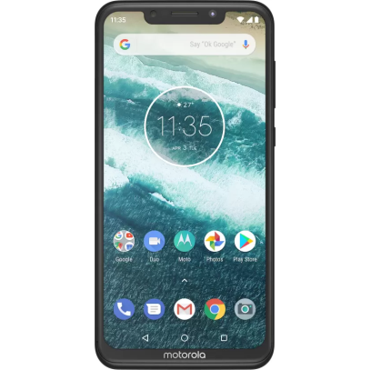  Motorola One Power Black 4 GB RAM 64 GB Storage Refurbished 