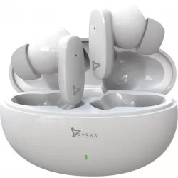 Syska SONIC BUDS IEB800 Bluetooth Headset  (Pristine White, True Wireless)