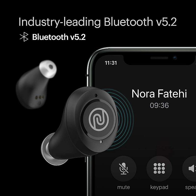 Noise Elan Truly Wireless Bluetooth Headset (Shadow Grey)