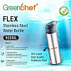 Greenchef Kettle 1.5L Flex 900 ML Stainless Steel water Bottle Electric Kettle  (1.5 L, Silver, Black)