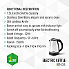 Greenchef Kettle 1.5L Flex 900 ML Stainless Steel water Bottle Electric Kettle  (1.5 L, Silver, Black)