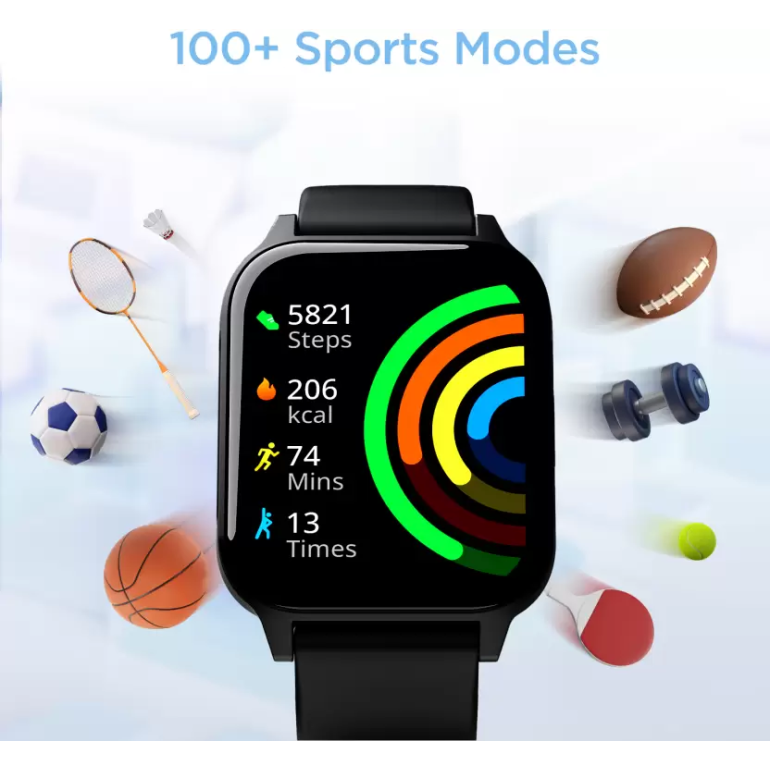 boAt Storm Connect Plus with 1.91" HD Display, Bluetooth Calling, ENx Technology Smartwatch (Active Black Strap, Free Size) boAt Storm Connect Plus with 1.91" HD Display, Bluetooth Calling, ENx Technology Smartwatch (Active Black Strap, Free Size)